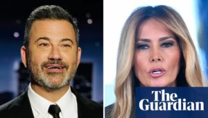 Trump and White House fire back at Kimmel over Melania ‘expectant widow’ joke – video | White House correspondents’ dinner shooting