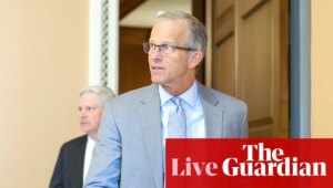 Senate Republicans bypass Democrats to advance $70bn ICE and border patrol plan in ‘vote-a-rama’– US politics live | US news