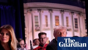 Donald and Melania Trump evacuated from White House Correspondents’ Dinner as loud bangs heard | US news